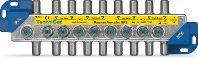 Zdjęcie produktu dla TechniSat 9P2, Rozdzielacz kabli, 950 - 2150 MHz, Srebrny, 1 szt., 210 mm, 60 mm