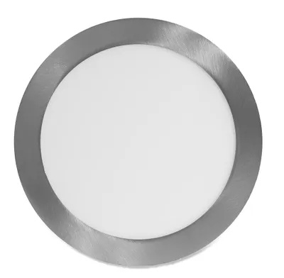 Obrázek produktu pro Ecolite Stříbrný vestavný LED panel kulatý 225mm 18W Barva světla: Teplá bílá LED-WSL-18W/27/CHR