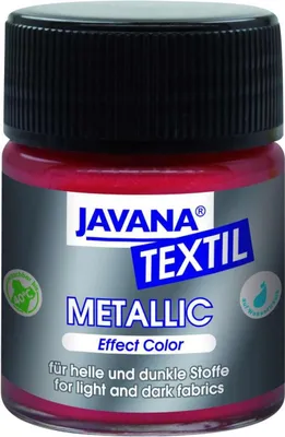 Produktbild von KREUL Javana Stoffmalfarbe Metallic 50 ml - Metallic Silber