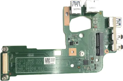 Image de Carte audio USB 3.0 I/O RJ45 48.4IE05.021 compatible avec le port LAN du DELL Inspiron M5110