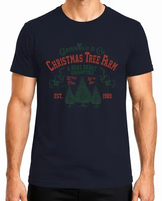 Obrázok produktu pre Pánske tričko Christmas Tree Farm Griswold Co Christmas Tree Christmas, námorná farba, XL