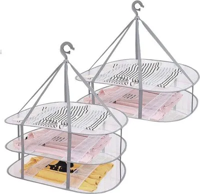 Image de Séchoir à linge pliable, résistant au vent, beige, portable