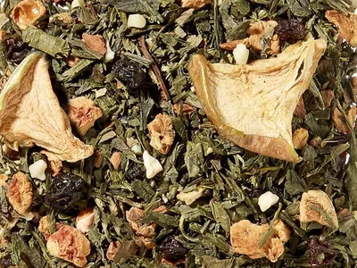 Produktbild von Grünteemischung Bratapfel Apfel-Zimt-Note aromatisiert