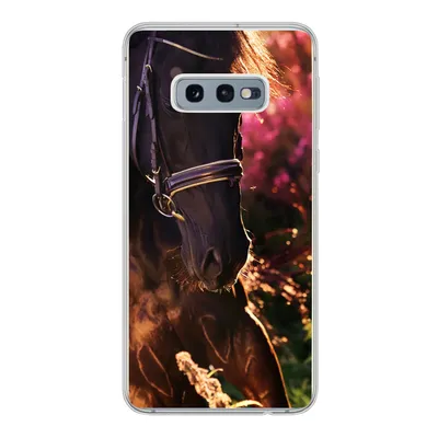 Produktbild von MuchoWow® Handyhülle Schutzhülle Hülle für Samsung Galaxy S10e Pferd - Sonne - Porträt Silikon Softcase Handy Hülle - Handy