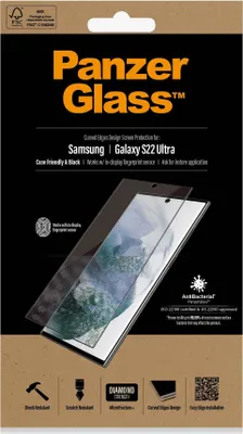 Produktbild von PanzerGlass ® UltraForce1 Samsung Galaxy S22 Ultra 5G | Displayschutz, Samsung, Samsung - Galaxy S22 Ultra, Trockene Anwendung, Kratzresistent, Schockresistent, Antibakteriell, Transparent, 1 Stück(e)