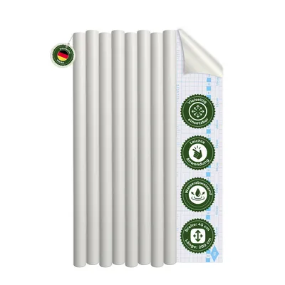 Produktbild von Klebefolie Klebefolie Möbel – Möbelfolie selbstklebend Weiß 2er Set, 2 x 45 x 200 cm, zuschneidbar, rückstandsfrei entfernbar – Veluxis