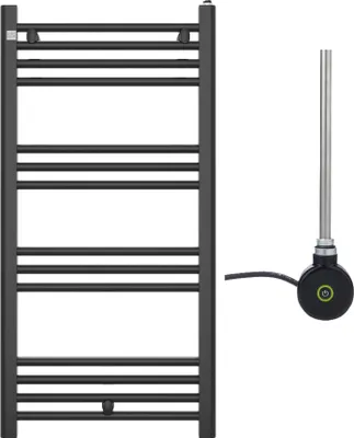 Produktbild von Granitan - Badheizkörper - Handtuchtrockner - 100x50 cm - Schwarz - elektrisch - Handtuchwärmer - PUERTO