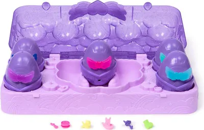 Produktbild von Hatchimals Alive Neon Rainbow Eierkarton Spielset - mit 5 selbstschlüpfenden Eiern und 11 Accessoires für fantasievollen Spielspaß, 3 Jahr(e), Mehrfarbig