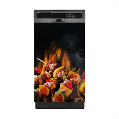 Produktbild von Aufkleber sticker 45x70 cm Dekorative folie Spülmaschine - Fleischspieße vom Grill