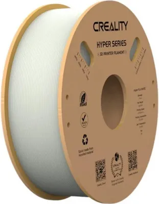 Produktbild von Creality 3D 3301010335. Druckmaterial: Polyacticsäure (PLA), Druckfarben: Weiß, Markenkompatibilität: Creality 3D. Gewicht: 1 kg, Durchmesser: 1,75 mm. Menge pro Packung: 1 Stück(e), Verpackungsbreite: 210 mm, Verpackungstiefe: 70 mm (3301010335)