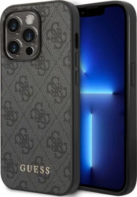 Produktbild von Guess Husa 4G Metall Gold Logo iPhone 14 Pro Gri