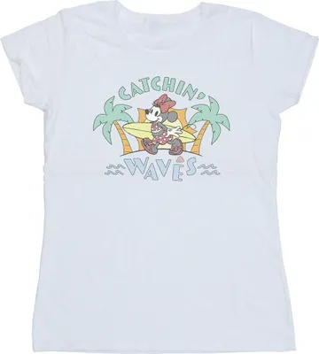 Produktbild von Disney - "Catchin Waves" T-Shirt für Damen BI33343 (S) (Weiß)