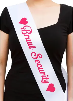 Produktbild von Oblique Unique Schärpe Braut Security JGA Junggesellinnenabschied Hen Party weiß