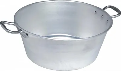 Obrázok produktu pre 1 vedro s ťažkou profesionálnou formou Landaise, hliníkovou rukoväťou, ø 60 - 55 l, Epr 3,5 mm – Praktické