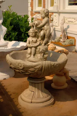 Productafbeelding van Fontein, sierfontein, tuin, 1021, decoratieve fontein, 175 cm, steengietwerk