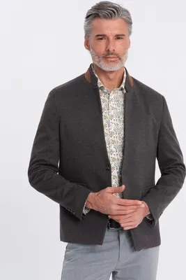 Obrázek produktu pro Ombre Clothing Pánské neformální sako Bah černá L