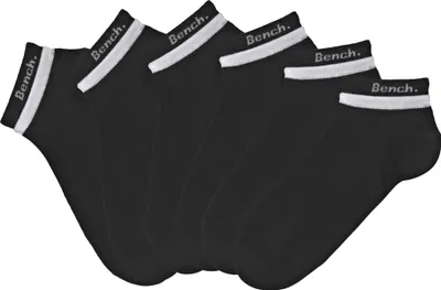 Produktbild von Bench Kurzsocken Damen Sport und Freizeitsocken 6 -teilig schwarz Größe 39/42