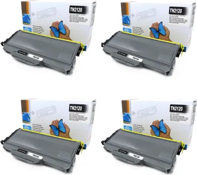 Produktbild von 4x D&C Toner ersetzt Brother TN2120 für DCP-7030, DCP-7040, HL-2140, HL-2150N, MFC-7320, MFC-7440N, MFC-7840W, weitere Modelle der DCP, HL, MFC Serien