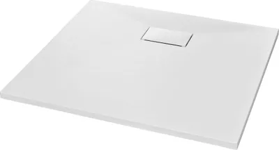 Image de vidaXL Receveur de douche SMC blanc 90×80 cm
