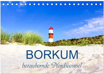 Produktbild von Borkum, bezaubernde Nordseeinsel (Tischkalender 2026 DIN A5 quer), CALVENDO Monatskalender