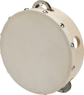 Produktbild von Kinder Tamburin 15cm aus Holz mit 4 Schellen - 3832