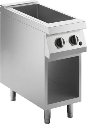 Image de Bain-marie électrique KBS 1 cuve GN 1/1, meuble sous-vasque ouvert 400 x 730 x 900 mm, 230 volts