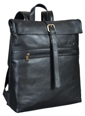 Produktbild von Benthill Rucksack aus Echt-Leder - Kurierrucksack Fahrradrucksack Trekkingrucksack - Damen Herren Leder-Rucksack