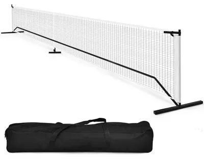 Produktbild von Multisport-Netz - Tennis/Pickleball/Badminton/Volleyball - 670 x 92 cm - Offizielle Pickleball-Größe - Metallrahmen - Tragetasche - Schwarz