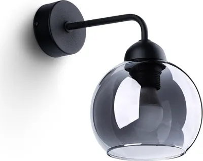 Produktbild von Wall lamp ALINO 1 black 1xE27 15W Stahl 26x15x15cm Sollux Lighting
