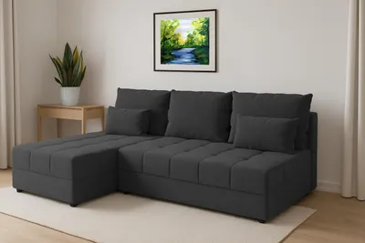 Produktbild von Couchgarnitur Ecksofa CARIM PIK L-Form, Schlaffunktion, Bettkasten