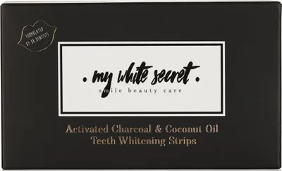 Produktbild von My White Secret Whitening Strips with Activated Charcoal and Coconut Oil 14 Pairs