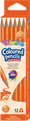Produktbild von Dreieckige Bleistifte 12 Stück Colorino Orange