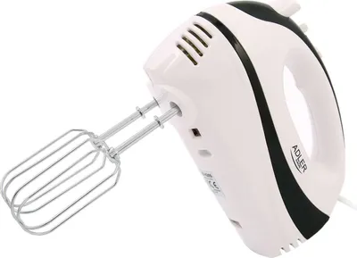 Zdjęcie produktu dla Adler AD 4205, Mikser ręczny, Czarny, Biały, Bić, Miksowanie, 300 W, 230 V, 50 Hz