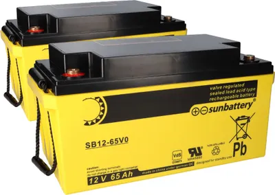 Obrázek produktu pro Baterie vhodná pro ESSER 581732 2x 12V 65 Ah