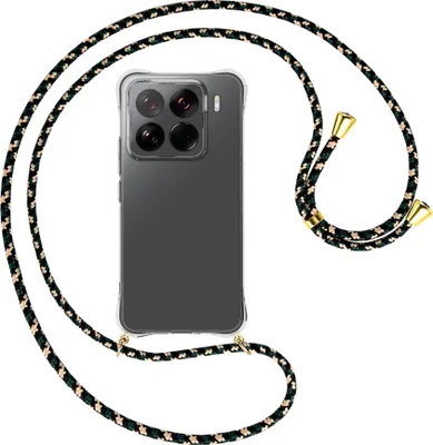 Produktbild von Handykette Backcover-Schutzhülle mit Band (Metall goldfarben) für Xiaomi 15 Pro 5G - camouflage