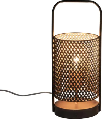 Produktbild von Lampe Rund Metalllampe in Goldschwarz formano
