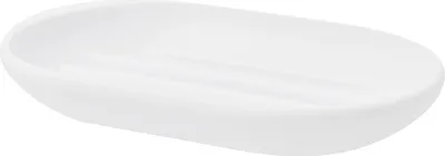 Produktbild von Umbra Bath Touch Seifenschale, Seifenbehälter, Seifenablage, Seifenschälchen, Soft Touch Kunststoff, Weiß, 023272660