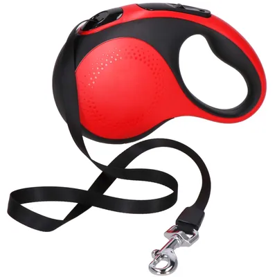 Produktbild von Springos® Hundeleine Gurt-Rollleine Verstellbar für große und kleine Hunde Länge 5 m Karabinerhaken 360 Grad Bequemer Ergonomischer Griff