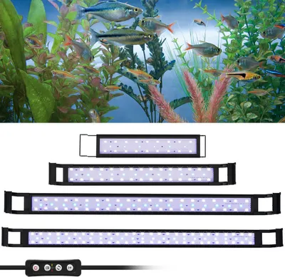 Produktbild von Jopassy 10W LED Aquarium mit timer Beleuchtung Aufsetzleuchte Schalentiere,30-50cm