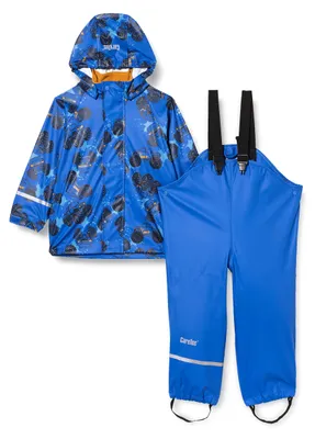 Productafbeelding van CareTec Regenpak voor kinderen (unisex) - Regenbroek van Polyurethanzonder fleece, kleur: braambruin