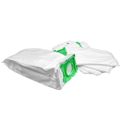 Produktbild von vhbw 5x Staubbeutel kompatibel mit Sebo Airbelt K1 Onyx, K3, K3 ECO Comfort, K3 Premium, K3 Vulcano Staubsauger - 32cm x 15cm Weiß