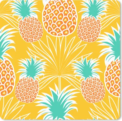 Produktbild von MuchoWow® Mauspad Mousepad Dschungel - Ananas - Obst - Design 30x30 cm - Mousepads - Maus Mat - Pad - Mausunterlage - Gaming