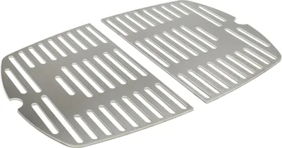 Image de Grille de cuisson en acier inoxydable INOX pour la gamme Weber Q1000 | lavable au lave-vaisselle - EN DEUX PARTIES -