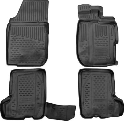 Image de ELEMENT Tapis de sol 3D en caoutchouc compatibles avec Renault Sandero, à partir de 2014 | 4 pièces