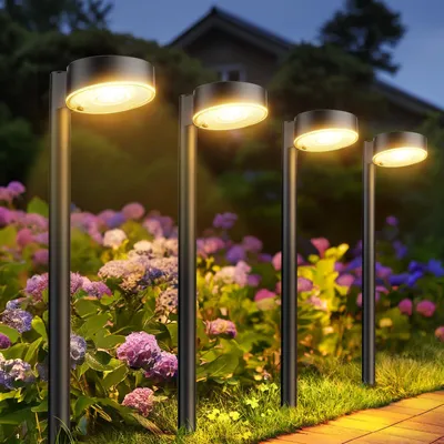 Productafbeelding van Zonnelampen voor Buiten, 8 x 12 LEDs, IP65 Waterdicht voor Tuinverlichting, Decoratie