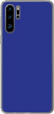 Produktbild von MuchoWow® Handyhülle Schutzhülle Hülle für Telefoonhoesje Huawei P30 Pro Blau - Einfarbig - Dunkelblau Silikon Softcase Handy Hülle - Schutzdeckel