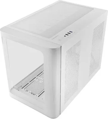 Produktbild von Mars Gaming MCFUSIONM, Mini Tower, PC, Weiß, micro ATX, Mini-ITX, 16 cm, 44,5 cm