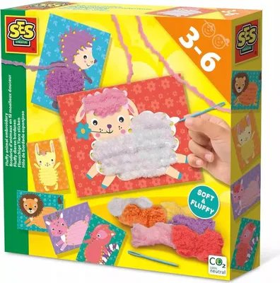 Produktbild von SES Flauschige Sticktiere 14043 40434