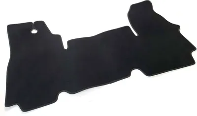 Produktbild von Fußmatten für Opel Movano (2003-2010) Velours Matte Fahrerhaus Schwarz , komplett 1-teilig