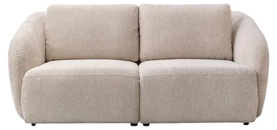 Produktbild von 2-Sitzer-Sofa aus Chenille-Stoff in Beige LIRUNO